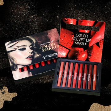 Pack Of 8 2-in-1 Matte Lipstick