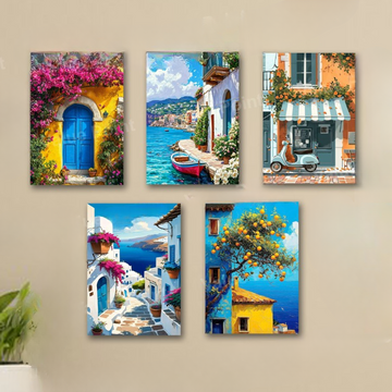 Italian Mediterranean Vintage Aesthetic Art