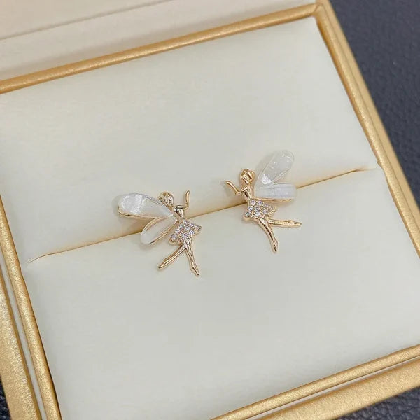 ELF Stud Flower Wings Earring