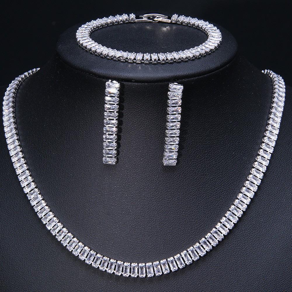 3 Pices Jewwlry Necklace Suit