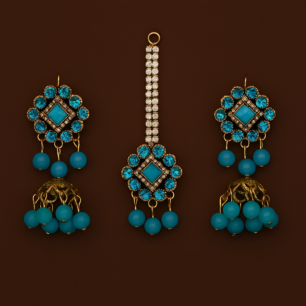 Artificial Jhumkay & Bindya Set