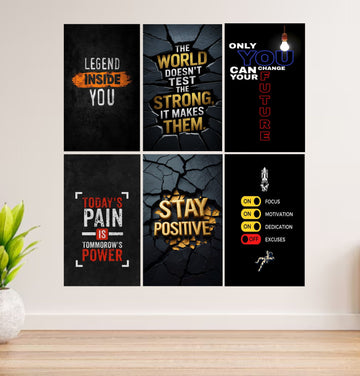 Set Of 6 Motivational Frames