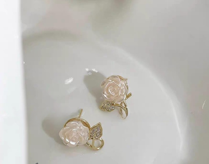 Flower Leaf Korean Earrings