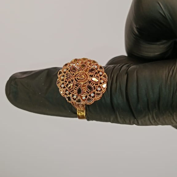 01 Pcs Gold Plated Ring